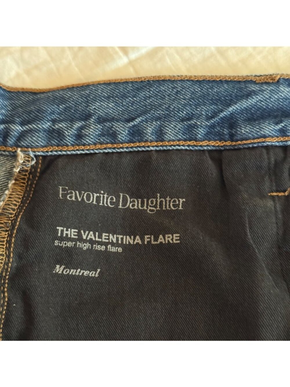 FAVORITE DUAGHTER The Valentina Flare Super High Rise Jeans in Montreal - Picture 13 of 16